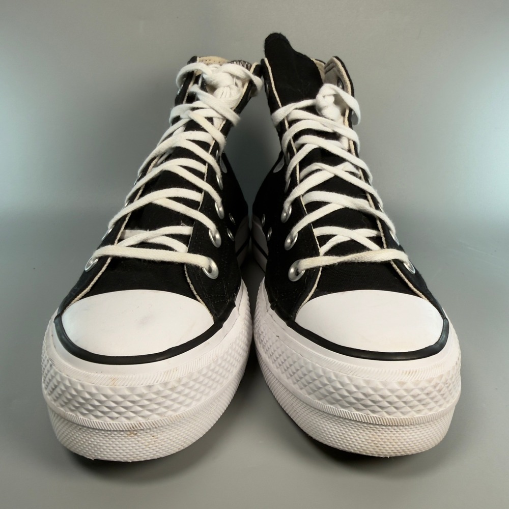 Converse Chuck Taylor All Star Lift Platform Womens 8 Hi Top Black White Lace Up - Picture 2 of 16